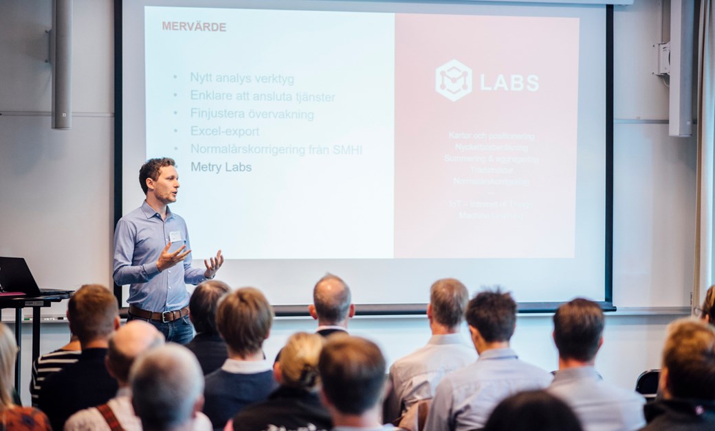 Magnus Hornef presenterar på Metry seminarium 2017